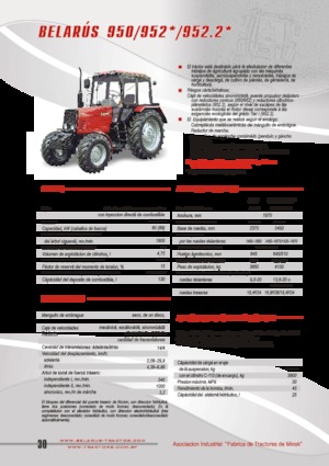 4WD traktorok Belarus 952.2