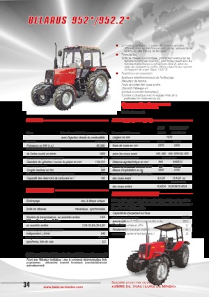 4WD traktorok Belarus 952.2