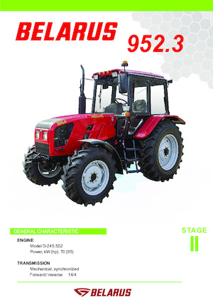 4WD traktorok Belarus 952.3