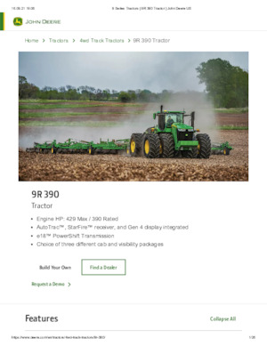 4WD traktorok John Deere 9R 390