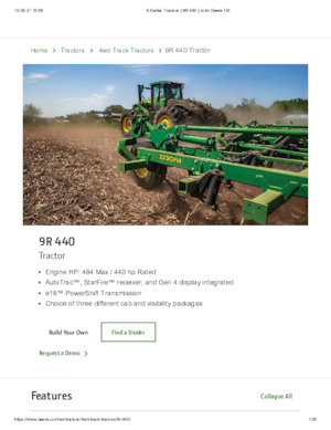 4WD traktorok John Deere 9R 440