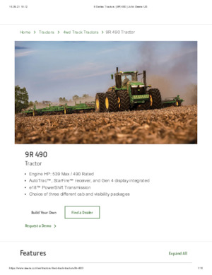 4WD traktorok John Deere 9R 490