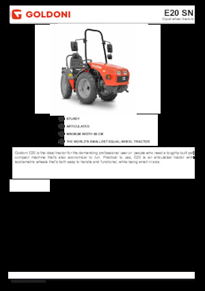 4WD traktorok Goldoni E 20 SN 