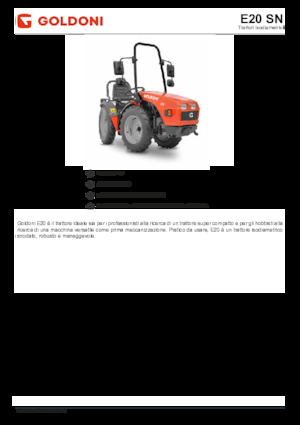 4WD traktorok Goldoni E 20 SN 