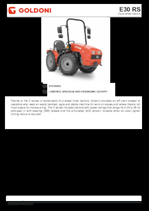 4WD traktorok Goldoni E 30 RS 