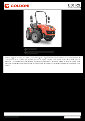 4WD traktorok Goldoni E 50 RS 