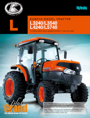 4WD traktorok Kubota L4240HST