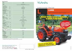 4WD traktorok Kubota L3408