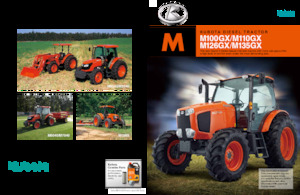 4WD traktorok Kubota M100GX