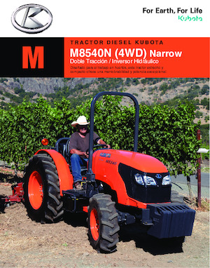 4WD traktorok Kubota M8540N