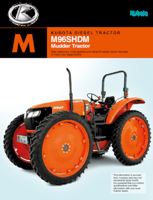 4WD traktorok Kubota M96SHDM