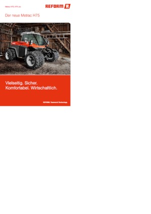 4WD traktorok Reform Werke Metrac H 75 pro
