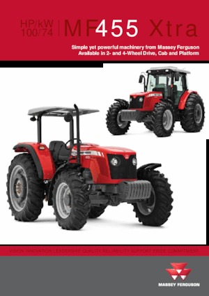 4WD traktorok Massey Ferguson MF 455 Xtra