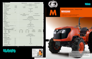 4WD traktorok Kubota MX5200
