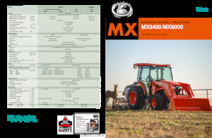 4WD traktorok Kubota MX5400