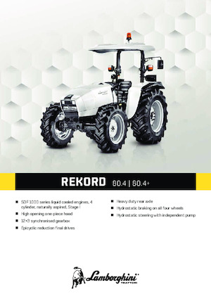4WD traktorok Lamborghini Rekord 4.80