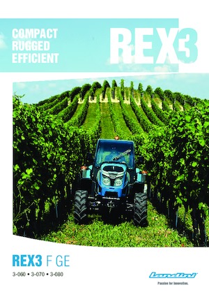 4WD traktorok Landini Rex 3-080F