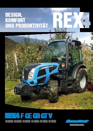 4WD traktorok Landini Rex DT 4-110GE