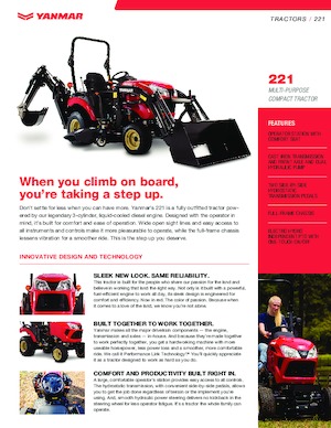 Kompakt kommunális traktorok Yanmar SA221 R