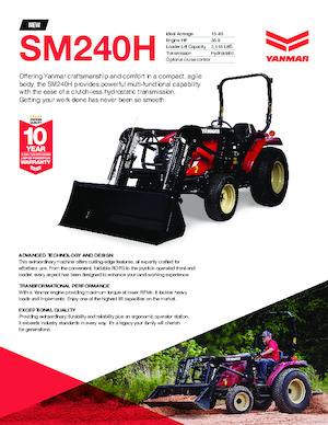 4WD traktorok Yanmar SM240H