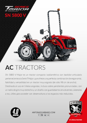 4WD traktorok Carraro SN 5800 V major