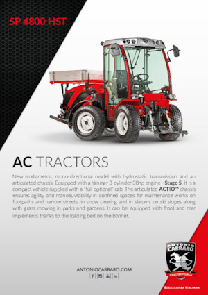 4WD traktorok Carraro SP 4800