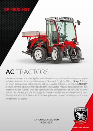 4WD traktorok Carraro SP 4800