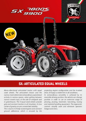 4WD traktorok Carraro SX 9900