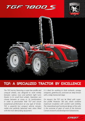 4WD traktorok Carraro TGF 7800 S