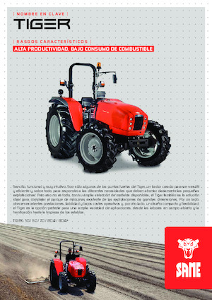 4WD traktorok SAME Tiger 80.4+