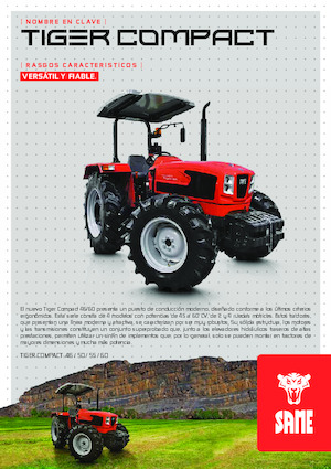 4WD traktorok SAME Tiger Compact 60