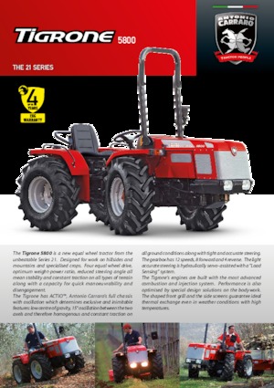 4WD traktorok Carraro Tigrone 5800