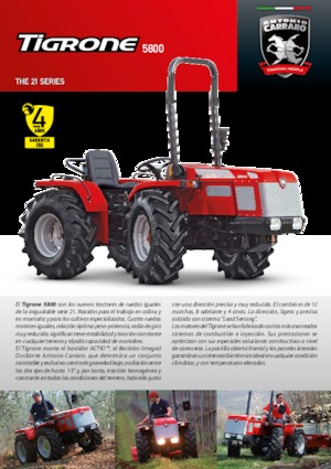 4WD traktorok Carraro Tigrone 5800
