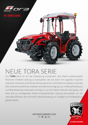 4WD traktorok Carraro TN 5800 Tora