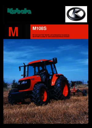 4WD traktorok Kubota M 108 S