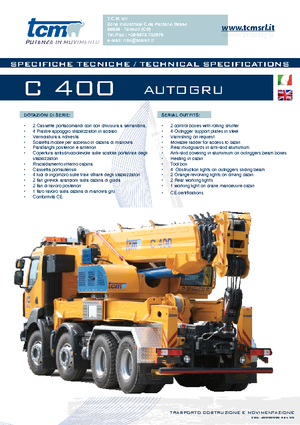 Autódaruk tcm C 400.26 (6x4x4)