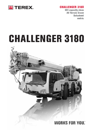 Autódaruk Terex-Demag Challenger 3180 (6x4x6)