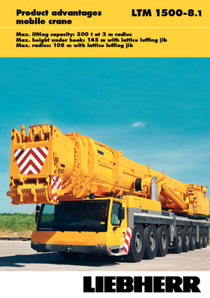 Autódaruk Liebherr LTM 1500-8.1