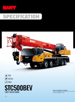 Autódaruk Sany STC500BEV