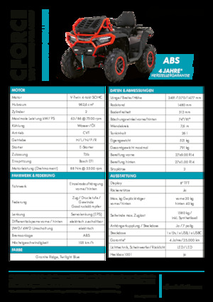 ATVk és Quadok CFMOTO CFORCE 1000 MUD Version