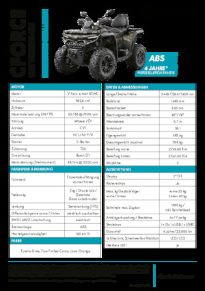 ATVk és Quadok CFMOTO CFORCE 1000 Touring