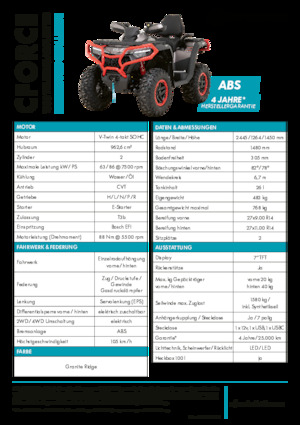 ATVk és Quadok CFMOTO CFORCE 1000 Touring Limited