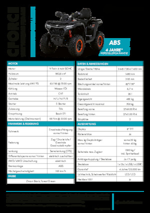 ATVk és Quadok CFMOTO CFORCE 1000 Touring Pro