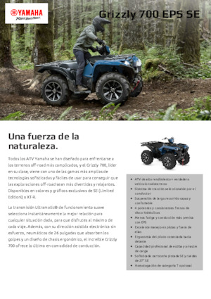 ATVk és Quadok Yamaha GRIZZLY 700 EPS SE