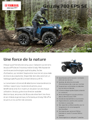 ATVk és Quadok Yamaha GRIZZLY 700 EPS SE