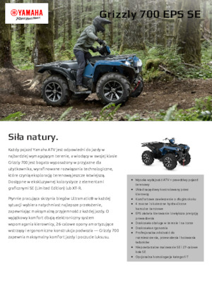 ATVk és Quadok Yamaha GRIZZLY 700 EPS SE