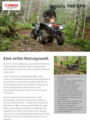 ATVk és Quadok Yamaha GRIZZLY 700 EPS