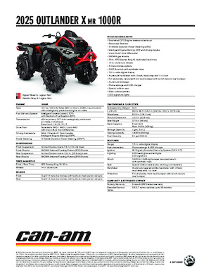 ATVk és Quadok can-am OUTLANDER X MR 1000R