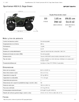 ATVk és Quadok Polaris Sportsman 450 H.O.