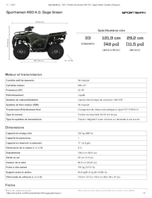 ATVk és Quadok Polaris Sportsman 450 H.O.